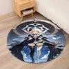 Genshin Impact Printed Round Rug Carpet Chair Rug Area Rug Entryway Doormats,for Office Chair Living Room Bedroom Kitchen Room.