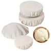 4pcs Elastic Edges Linen Dust Cover Reusable Food Storage Bowl Lid  Canning