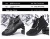 Men's Winter Fur-Lined High-Top Cotton Shoes: Thick Sole, Warm Velvet, Non-Slip Casual Sports Footwear.
