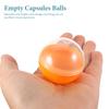 50 Pcs 50pc Colorful Translucent Shell Vending Machine Plastic Easter Eggs Fillable Gumballs Capsules Decor