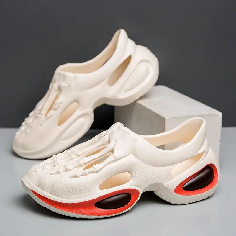 Fashion Height Male Shoe Ultralight with Platform Beach Non-slip Stylish Pvc 39 Summer 2025 Barefoot Japanese Daily Use Buy Men's Sandal