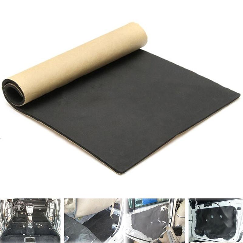 1Pc 30*50Cm Auto Adhesive Cotton Insulation Foam Car Sound Proofing Deadener