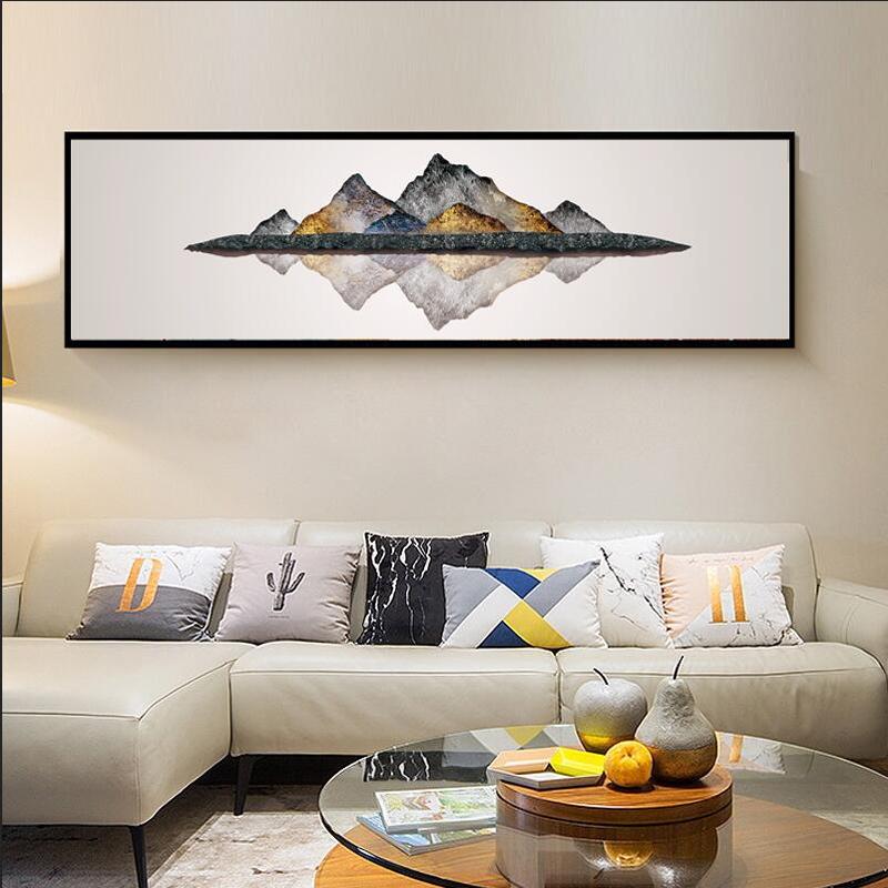 

Абстрактное искусство масляной живописи, постеры и принты, настенная живопись на холсте, изверженный камень, горы, фотографии для гостиной, домашний декор 20*40cm