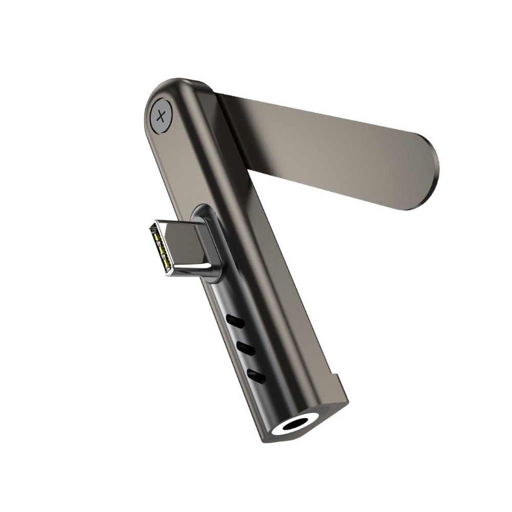 Rotating 360 Bracket USB C Adapter Fast Power Delivery Fast Charging Adapter For Phones
