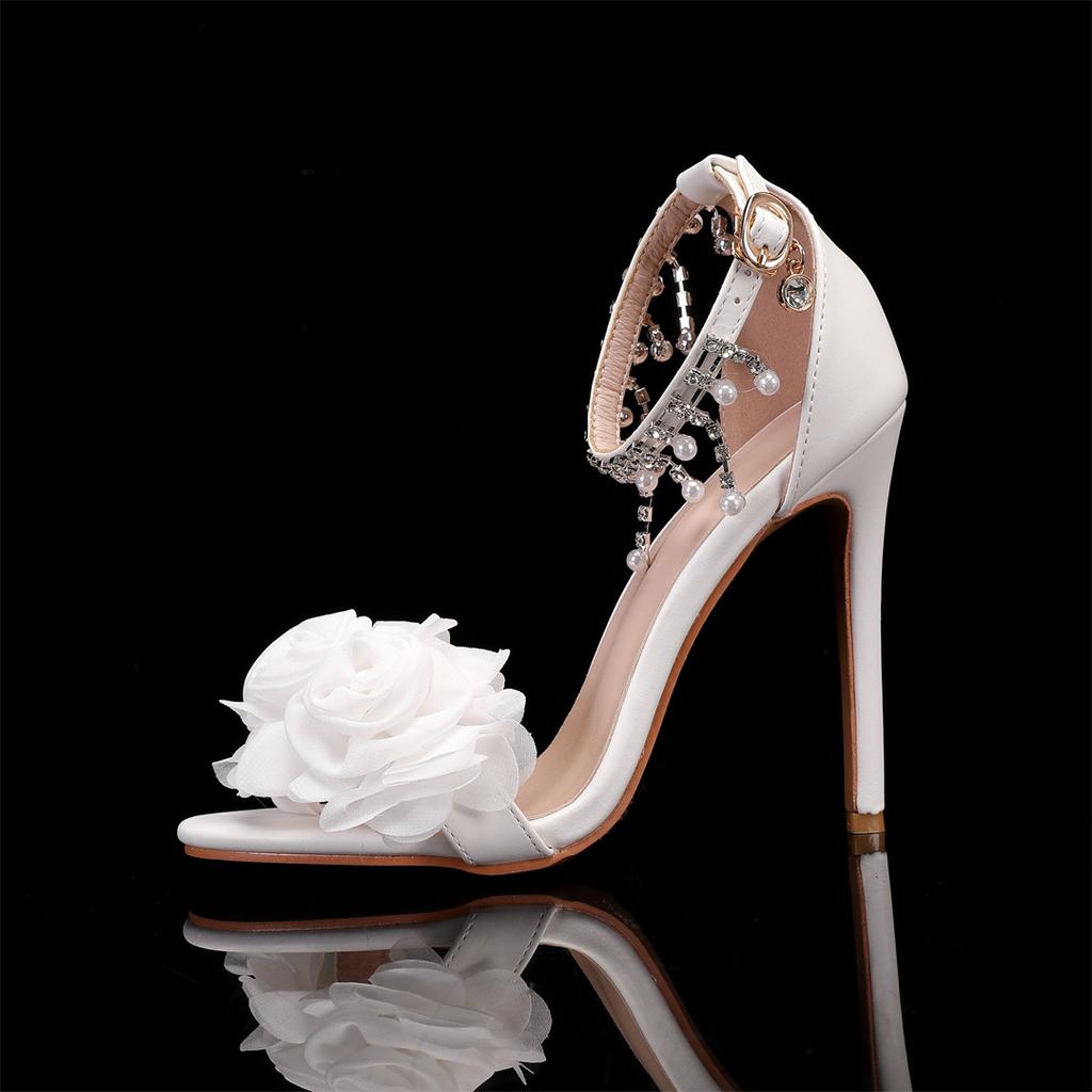 Fish Mouth High Heels Fashion Waterproof Platform Super High Heels Sandalias De Mujer Sexy and Comfortable Wedding Banquet Shoes
