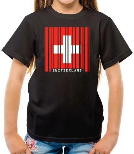 Switzerland flag style barcode - children - country - travel - flags - city 120