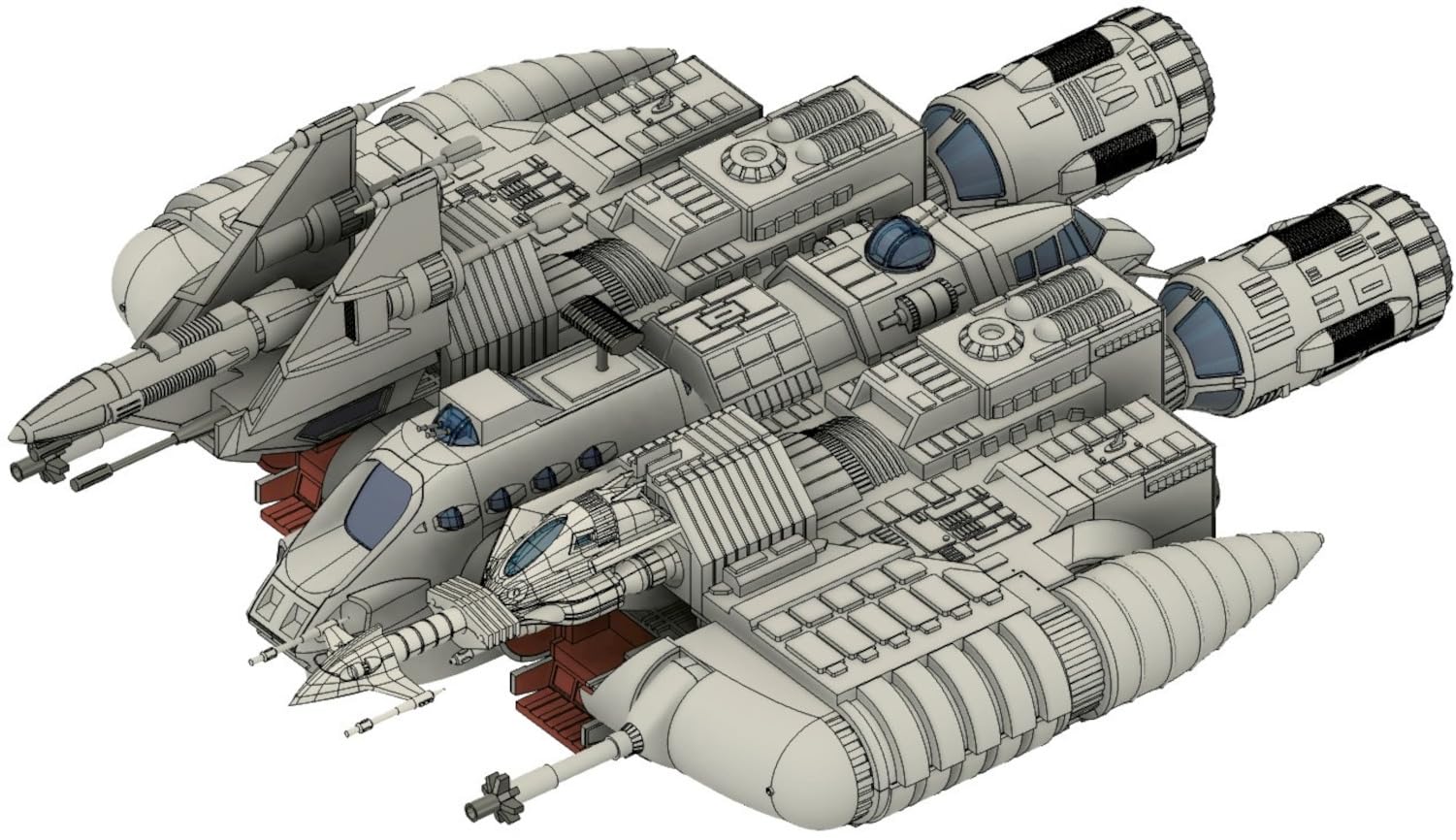 

HMA Message from Galactic Wars Liabe Special Scale Plastic Model Space 1/144 (Spaceship)