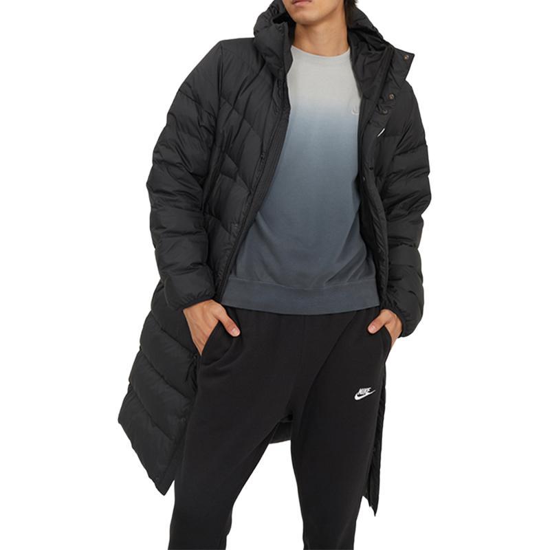 Nike Down Jackets Men's Black Hooded Moderate (Unisex) Down Jackets DV0756 010