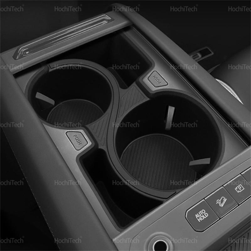For Kia EV9 2024-2025 Anti-Slip Storage Box Water Cup Holder Anti Dirt Shock Absorbing Car Interior Accessories