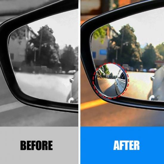 2pcs 75mm Blind Spot Mirror Round Convex Wide Angle Rear View Mirror For Car SUV