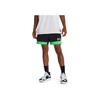 Under Armour Baseline Color Block Logo Print Elastic Waist 5 Inch Basketball Shorts Men Shorts Black 1380302-002