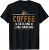 Coffee Lovers Cats And Line Dance Unisex T-Shirt - Gift For Friends
