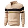 Quarter Zip Sweater for Men Fall Winter Slim Fit Knit Mock Neck Half Zip Long Sleeve Ribbed Sweaters Men's Business Casual Warm Golf Pullover Tops