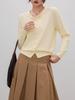 Round Neck Long Sleeve Knit Cardigan - Women's Versatile Solid Color Sweater for Spring and Autumn