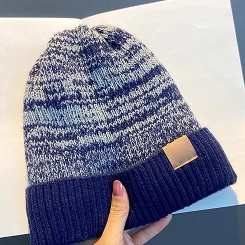 Pullover Cuff Head Cover Stretchy for Outdoor Sports Warm Hat Stretchy Elastic Headgear Hat for Winter