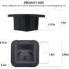 2 Inch Trailer Hitch Cover Black Rubber Tow Receiver Tube Plug Cap Fits For Any 2" X 2" Square Receiver Tube Fits For Class 3 4 5 To-Yota F-Ord G-MC