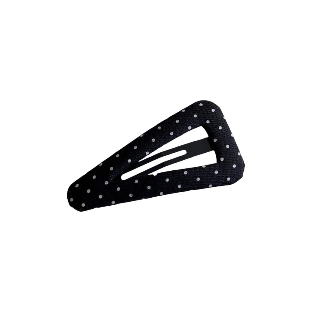 Stylish Dotted Pattern Hair Ornaments for Women Girls Traditional Triangular Metallic Barrettes Party Daily Hair Decors