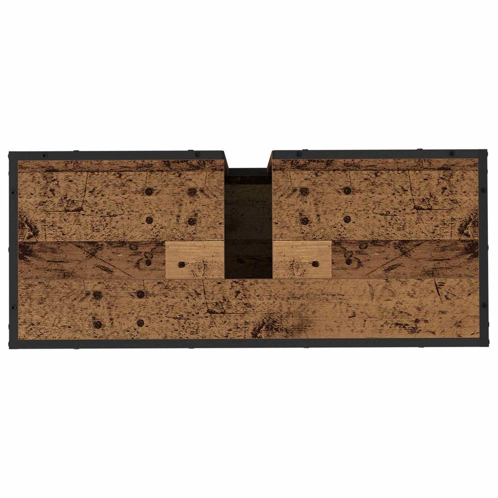 Bathroom Cabinet with Door Reclaimed Wood Look 80 x 33 x 60 cm Engineered Wood