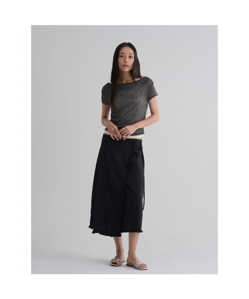 8seconds Halterneck Layered Jersey Top Grey