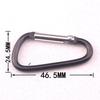 D-Shaped Aluminum Alloy Carabiner Hook: Hand Sanitizer, Water Bottle, Clothing, & Keychain Accessory