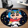 1PC Crayon Shin-chan Office Round Rug - Perfect for Office or Study Decor, Non-Slip Backing, Decorative Floor Mat Yy250916048