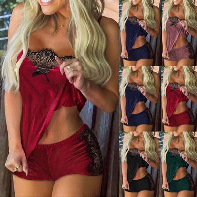 Women Lace Sexy Lingerie Sleepwear Suit Sleepwear Lace Underwear