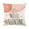 Valentine'S Day Pink Double-Sided Digital Printed Pillow Cover Home Living Room Sofa Pillow Cover Bedroom Cushion