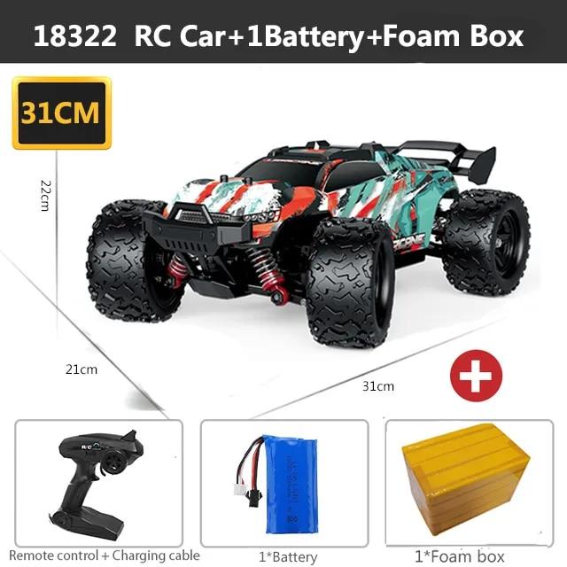 New 4WD Rc Car 2.4GHz Rc Car All Terrain High Speed Car Monster Truck 45 Km/h 1:18 Off-road Truck Toy Children Birthday Gift