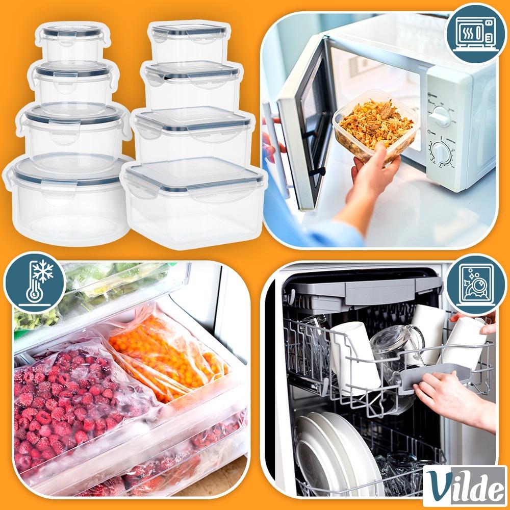 Food Containers With Lid And Seal 8 Pcs.