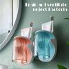 Wall Mounted Toothbrush Holder Mouth Cup Rack No Drilling Bathroom Accessories