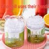 Disposable Plastic Fruit Picks - Transparent Bamboo Design
