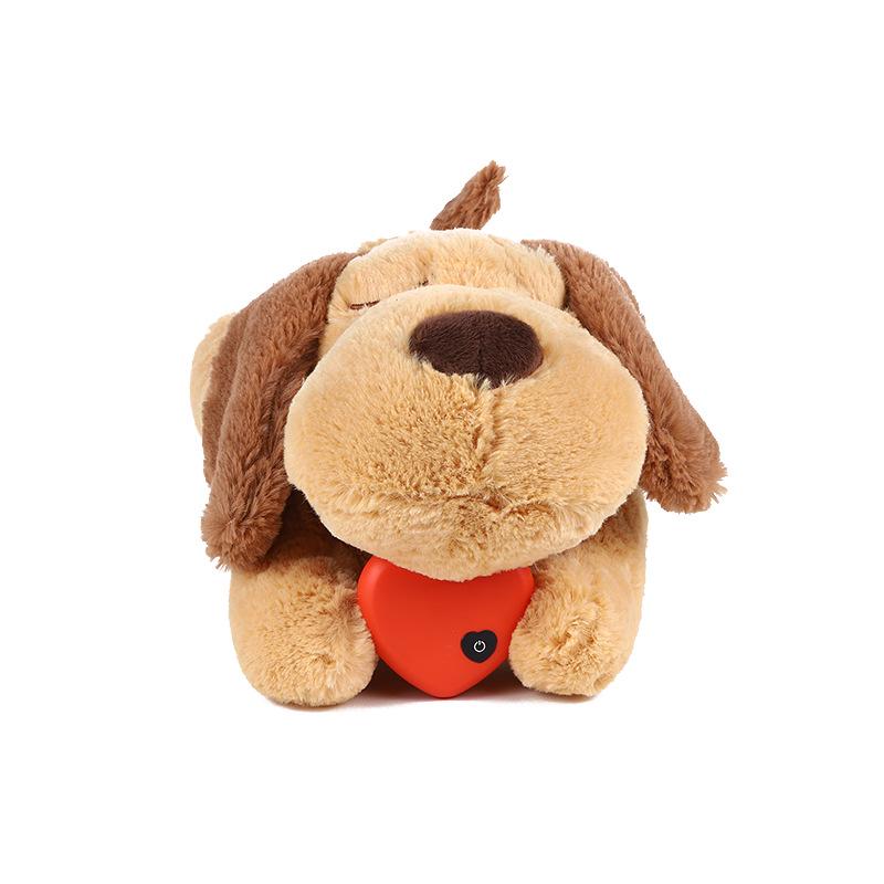 

Heartbeat Puppy Plush: Soothing Anxiety Relief and Durable Chew Toy for Pet Training Dog with Heartbeat Device жёлтый