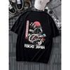 Loose Street Men's Fashion Casual Versatile Letter Summer Print Comfortable Short Sleeve