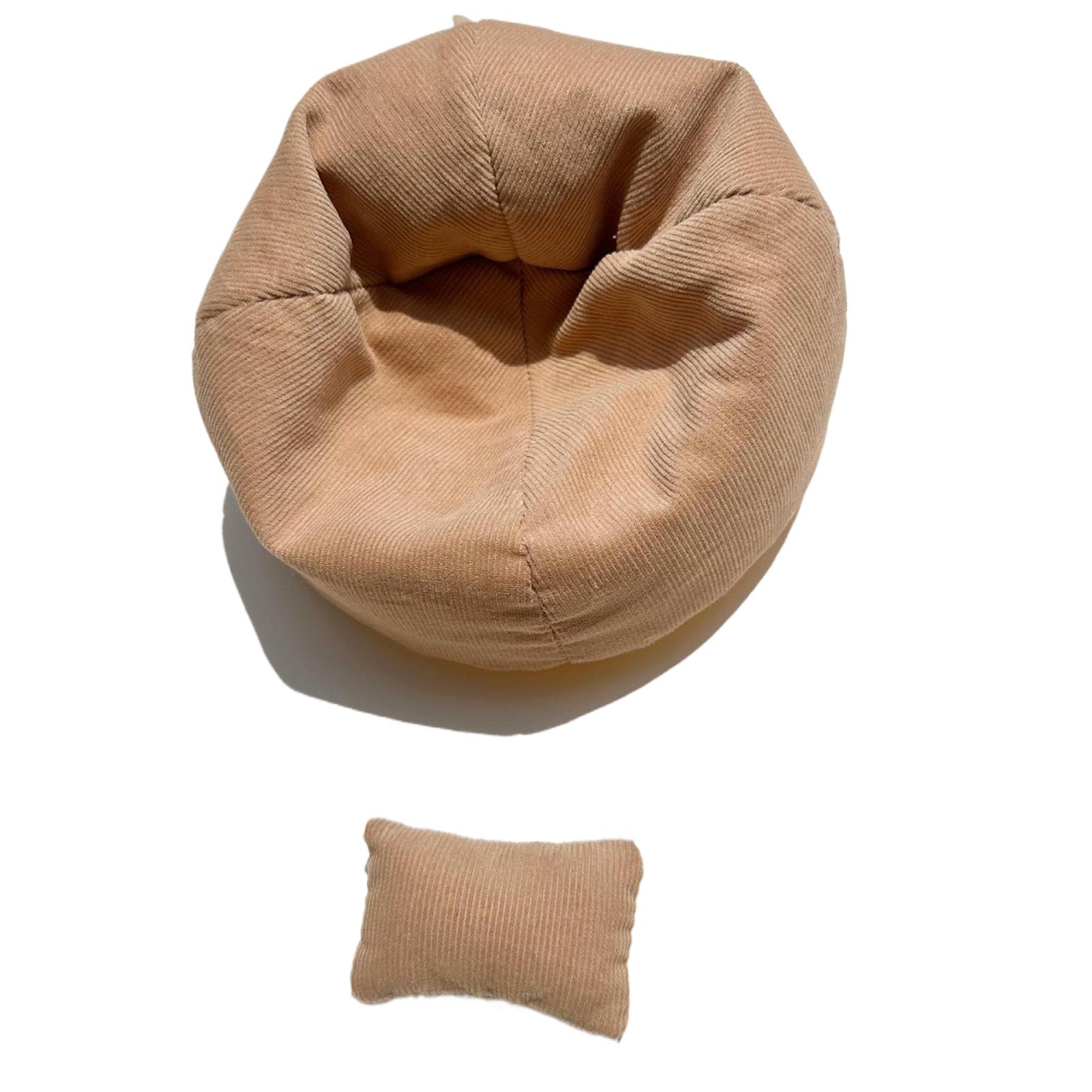 

Polyester 17CM Bean Lying Chair Car For Dolls On 17CM Bun Chair Car Can Bed Polyester Lazy Sofa 17CM Doll Bean Car
