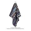 American Street Dance Blue Ethnic Waist Scarf - Trendy Hiphop Square Scarf with Pendant Accessories
