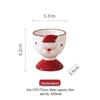 Ru Han European Style Bone China Christmas Egg Cup