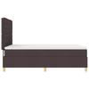 Box Spring Bed with Mattress Dark Brown 140 x 190 cm Fabric