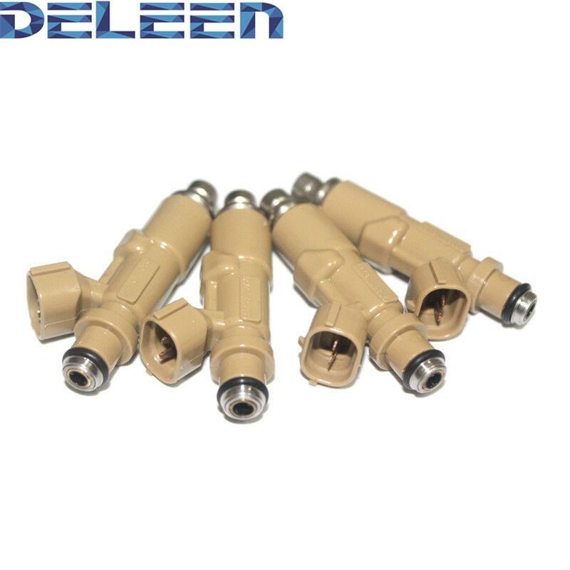Deleen 4x High Impedance Fuel Injector 23250-75090 For Toyota Car Accessories