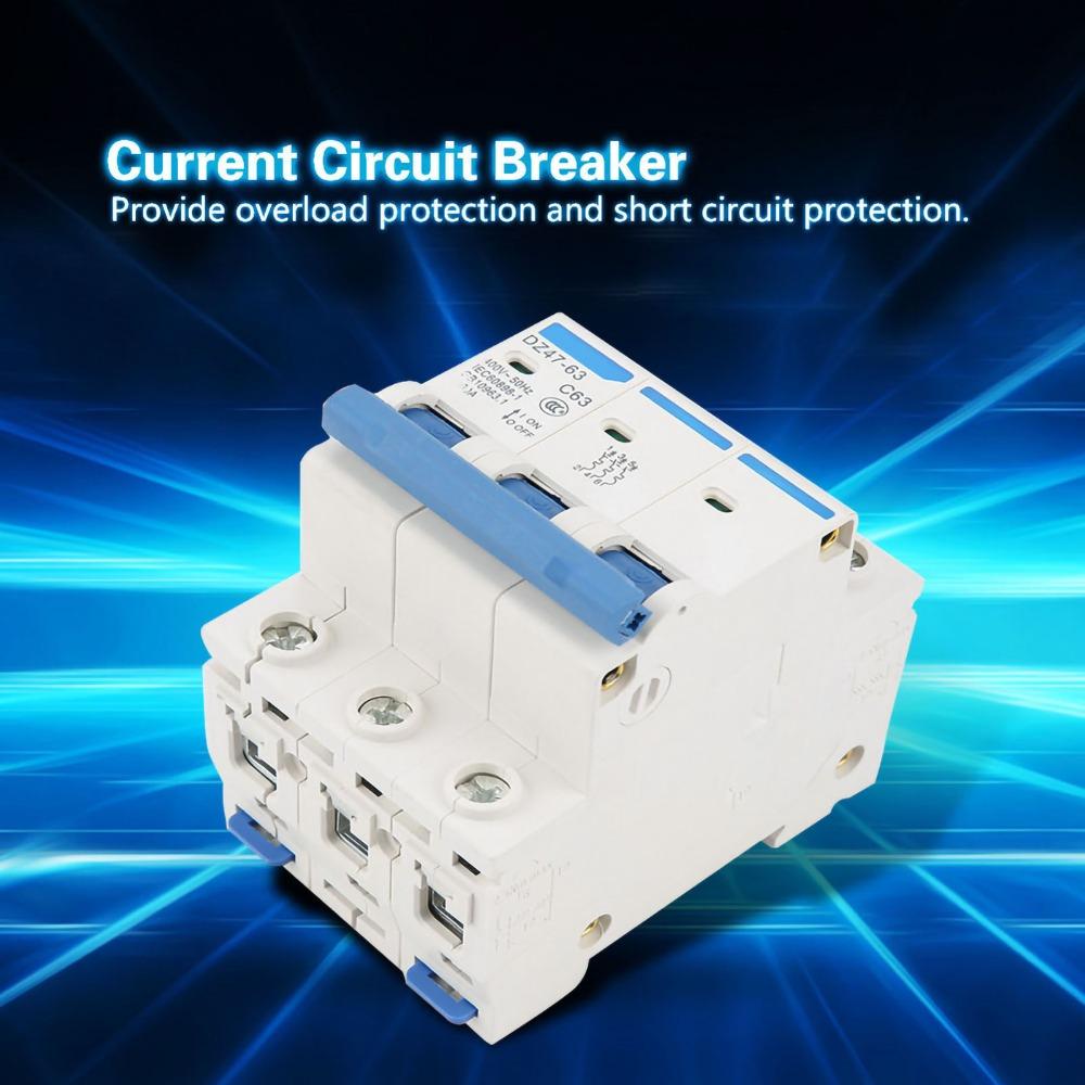 63A Current Circuit Breaker DZ47-63 Miniature Circuit Breakers RCCB 63A RCCB  Electrical Systems