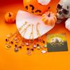 Halloween Cute Ghost Pumpkin Bat Charm Bracelet for Women Men Gold Color Metal Chain Enamel Bracelet Funny Festival Jewelry Gift