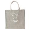 VASKA by Moz Tote Bag, Medium, A4 Document Capacity, Nordic, Swedish, Elk Design, Women's, Jute, VSJJ-02A, Olive