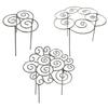 Anello di Supporto Metallico per Piante, Gabbia Decorativa a Gabbia per Peonie da Giardino, Anello Decorativo Grow-Through per Piante, Palo ad Anello Fiorito Impilabile per Piante da Casa, Dahlia, Crescita Iniziale