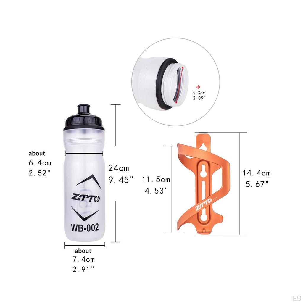 Aluminiowy koszyk na bidon do rowerów górskich - Pojemność 750 ml