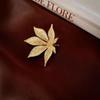 Maple Leaf Diamond Brooch: Elegant, Light Luxury, Fashionable Women's Accessory