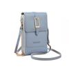 Taşınabilir PU Deri Cep Cüzdan Vintage Dokunmatik Ekran Para Klip Omuz Crossbody Çanta Telefon Çantası IPhone Samsung Huawei için