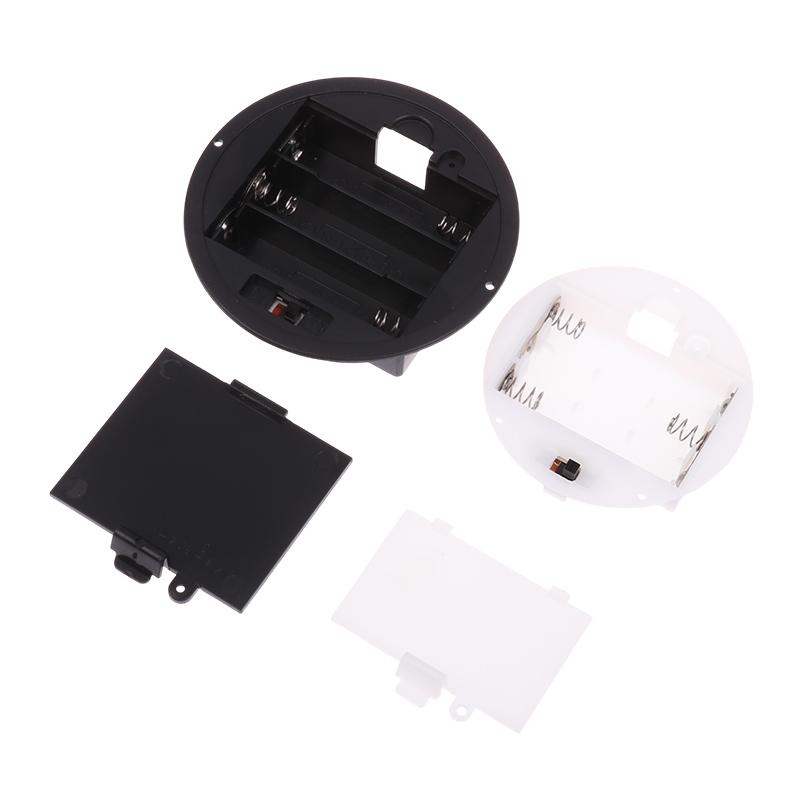 1/3Pcs 3 AAA/AA 4.5V Battery Case With Switch Cover Embedded Battery Holder Battery Storage Boxes Switch Socket Container