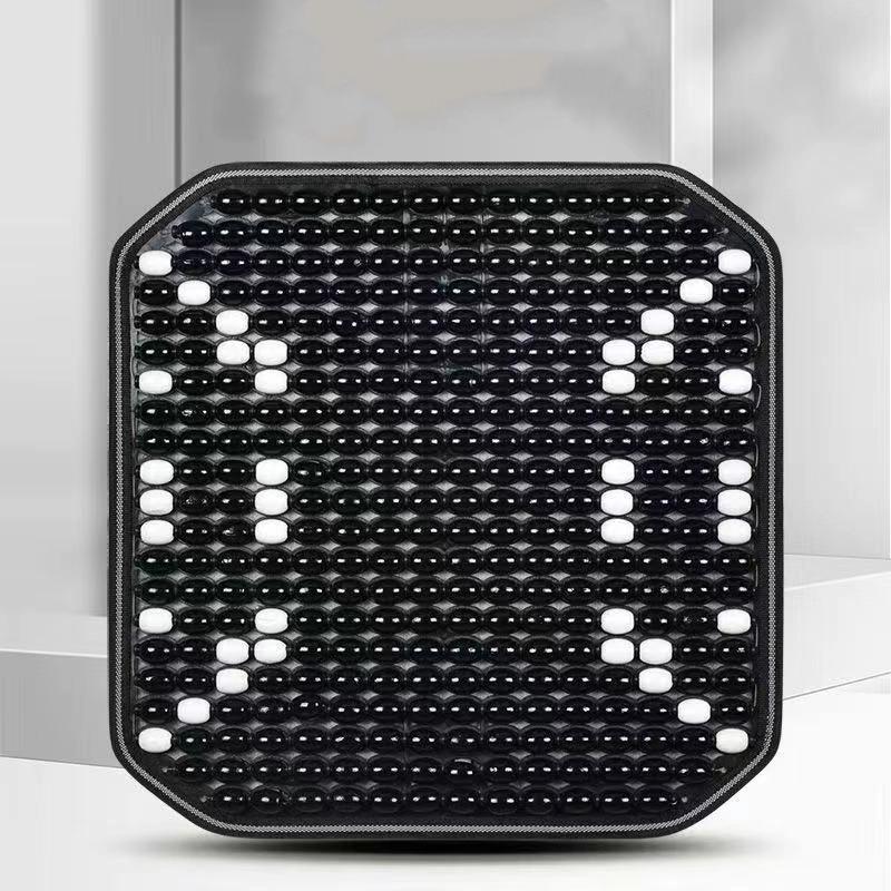 Letný Drevený Korálkový Podsedák na Autosedačku Priedušná Chladivá Podložka Univerzálna Ventilovaná Chladiaca Podložka na Sedadlo pre Všetky Ročné Obdobia