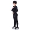 Kids' PRO Sports Fitness Gear: Boys' & Girls' Quick-Dry Running Sets with Long/Short Sleeve Shirts, Elastic Shorts, and Long Pants.