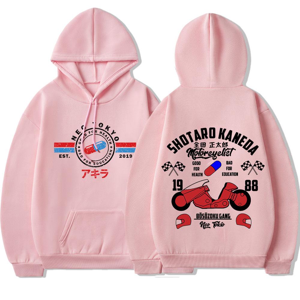 Japanese Anime Akira Neo Tokyo Hoodie Shotaro Kaneda Print Hoodies Manga Harajuku Fashion Oversized Hooded Sweatshirt Streetwear