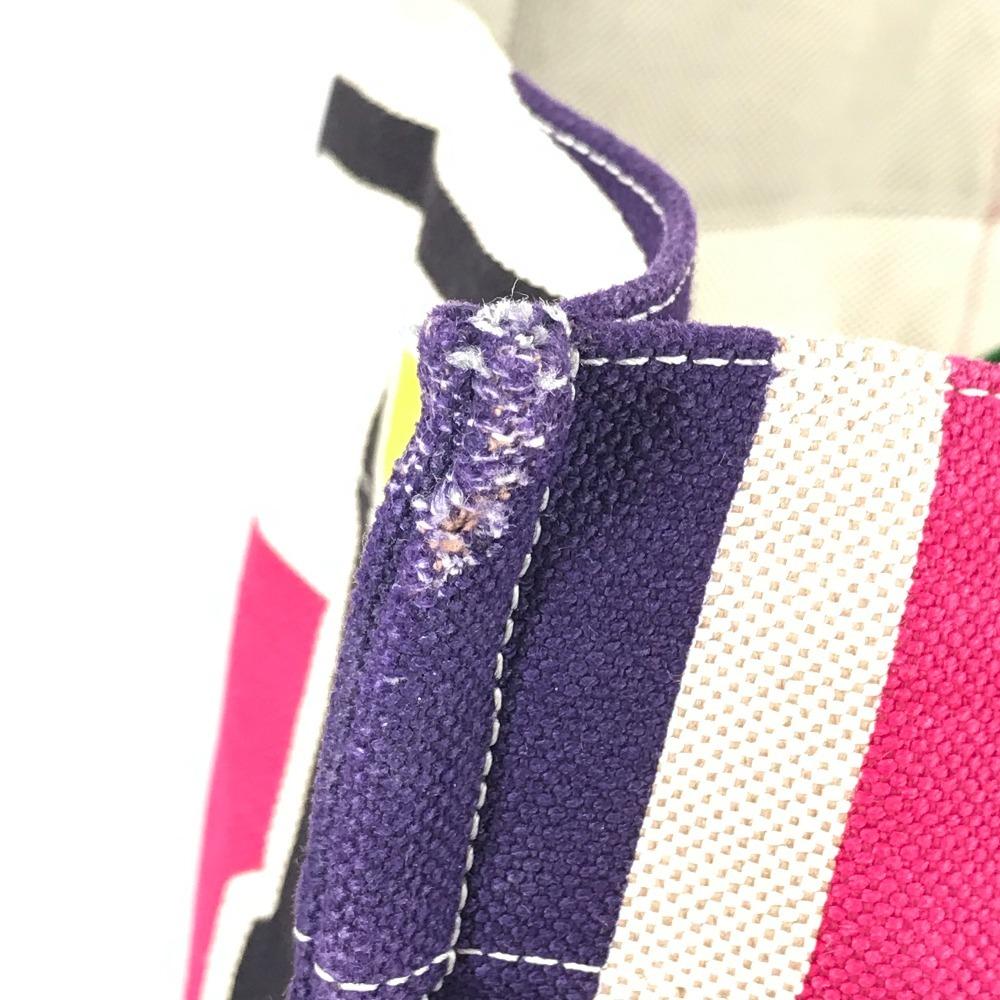 HERMES Tote Bag with pouch Sebas de Plage logo Shoulder Bag Multicolore